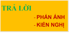Trả lời phản ánh công dân